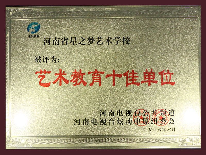 艺术教育十佳单位